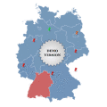 Interactive Deutschlandkarte for websites