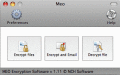 Screenshot of MEO File Encryption for Mac 1.11