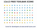 Screenshot of 12x12 Free Toolbar Icons 2013.1
