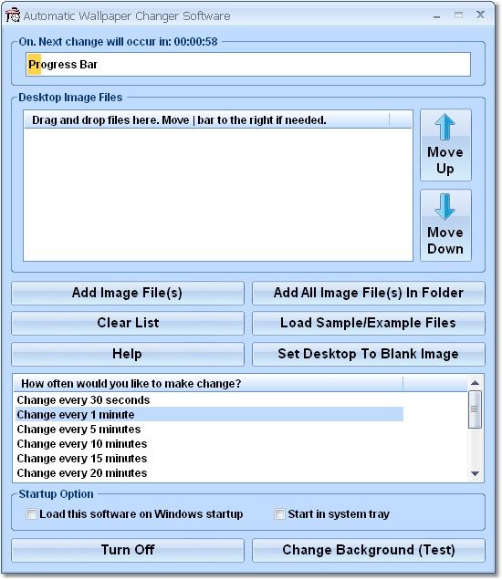 Automatic Desktop Background Change Software 7.0 - Periodically change