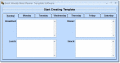 Create a weekly meal plan in MS Excel.