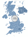 Postcode Map of UK for sites