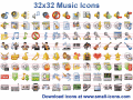Screenshot of 32x32 Music Icons 2010.1