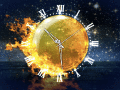 Screenshot of Fire Element Clock screensaver 2.7