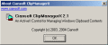 Screenshot of ClipManagerX 2.1
