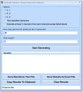 Screenshot of Generate Random Strong Passwords Software 7.0