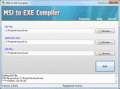 Screenshot of MSI to EXE Compiler 1.2.0.0