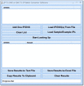 Screenshot of IP To DNS or DNS To IP Batch Converter Software 7.0