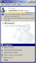 Screenshot of Windows Messenger 5.1