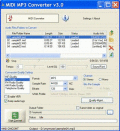 Screenshot of MIDI MP3 Converter 4.10