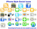 Screenshot of IPhone Style Social Icons 2010.1