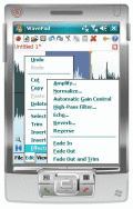 Screenshot of Wavepad Free Audio Editor for Pocket PC 4.27