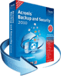 Screenshot of Acronis Backup and Security 2010