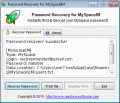 Screenshot of Password Recovery for MySpaceIM 1.14.02.10