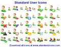 Flawless Standard User Icons with style.