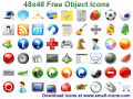 Screenshot of 48x48 Free Object  Icons 2010.1