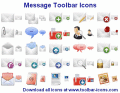 Royalty-free message and telephone icons