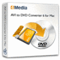 Screenshot of 4Media AVI to DVD Converter for Mac 6.1.1.0723