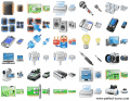 An extensive selection of hardware icons