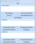 Screenshot of Validate Multiple Credit Card Numbers Software 7.0