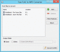 Screenshot of Free FLAC to MP3 Converter 1.0