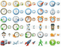 Large Time Icons for Any Applications