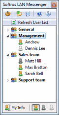 Screenshot of Softros LAN Messenger 9.1