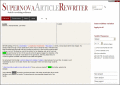 Screenshot of Supernova Article Rewriter 1.2