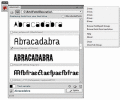 Screenshot of DiskFonts font viewer 1.1
