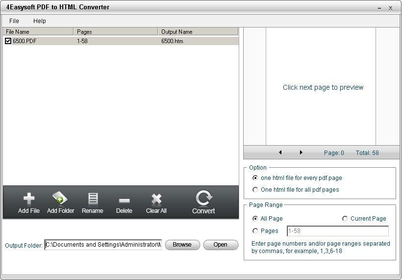 4Easysoft PDF to HTML Converter 3.0.12 - It is an easy-to-use PDF to
