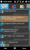 Screenshot of ESobi Mobile for WinMobile 1.0.3.0056